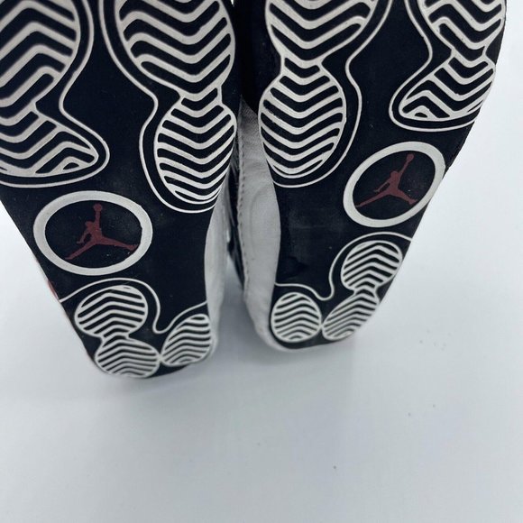 Baby TEAM JORDAN crib hightop laceup shoes in BLACK/WHITE Shoes Size 3C - VGUC - Picture 7 of 9